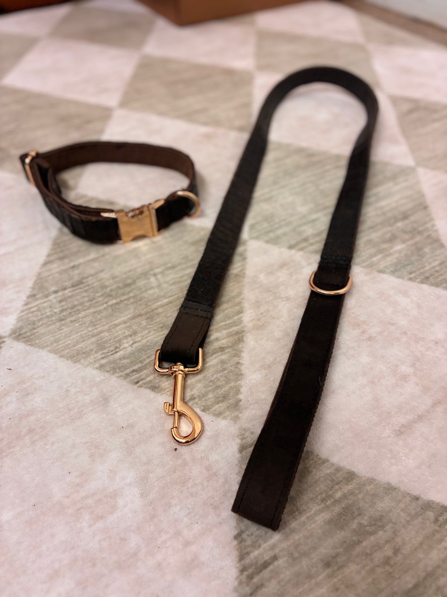 Authentic Louisiana Wild alligator dog/animal collar and leash set