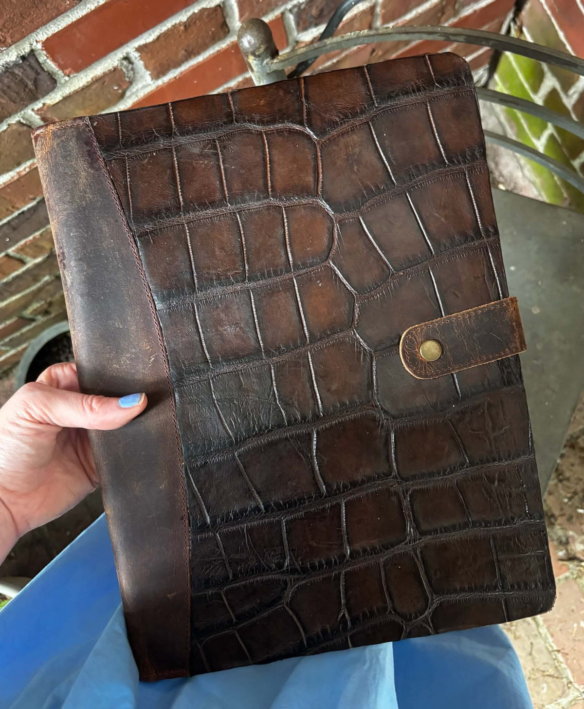 Genuine Wild Louisiana Alligator Leather Padfolio and tablet cases (3 Sizes)